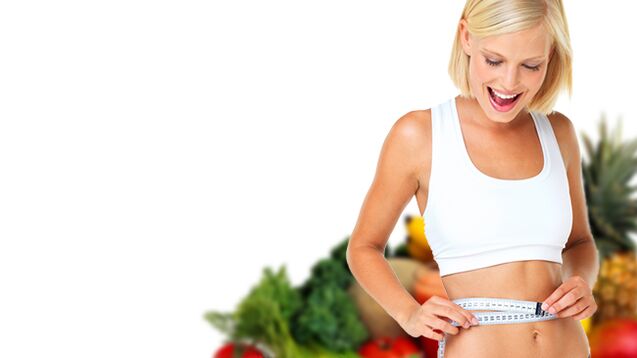 After proper nutrition, the girl lost 10 kg per month